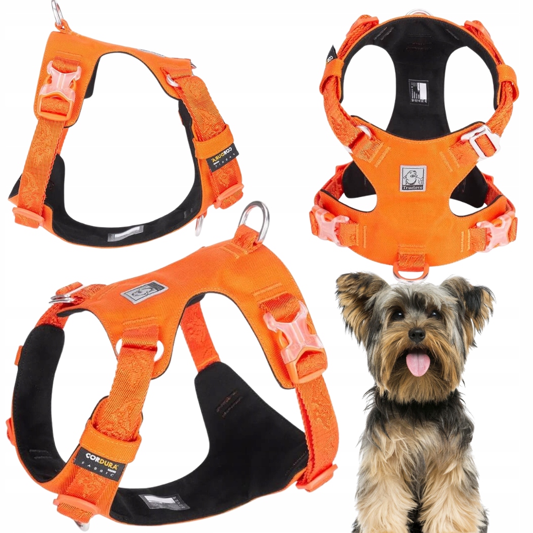 Voděodolné Obojky Pro Psa Lehké Truelove Adventure Soft Oranžové Xs
