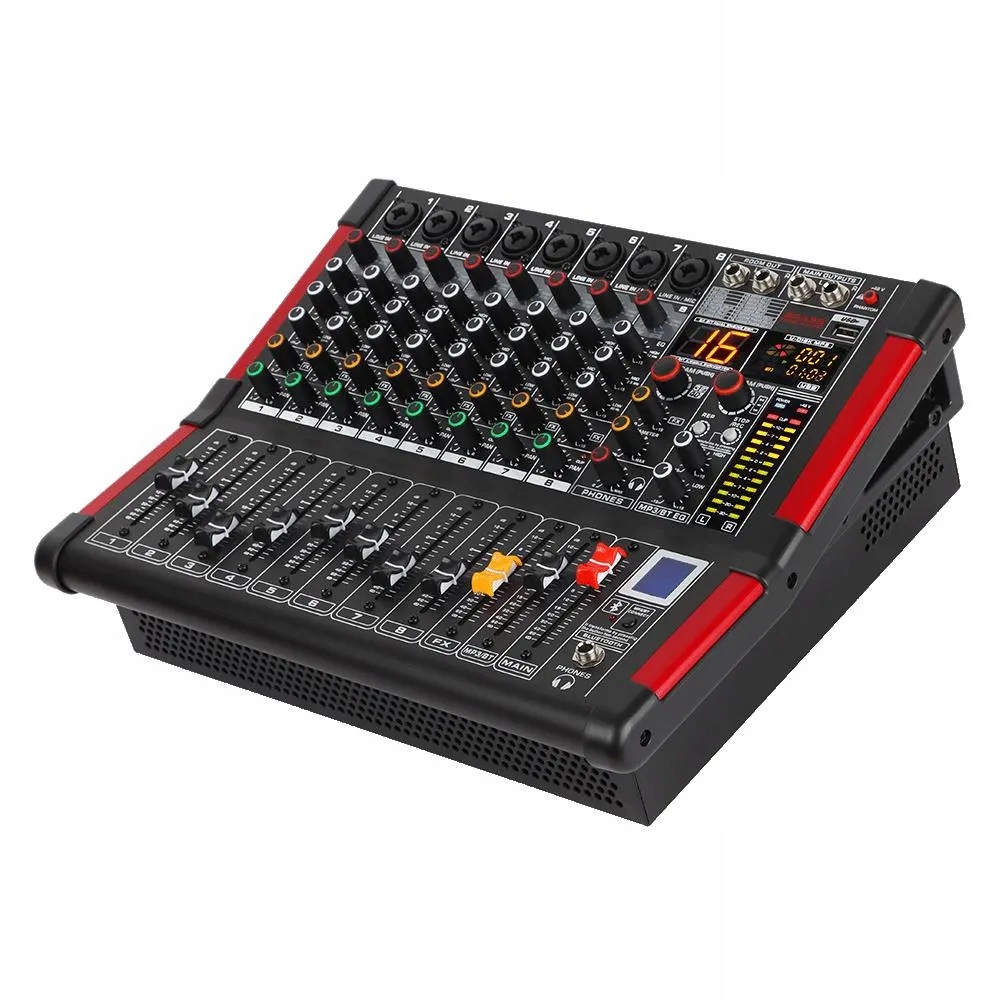 Mixér s zesilovačem Brass Tone Audio Bt Usb MP3 BTA1108 Power-mixér