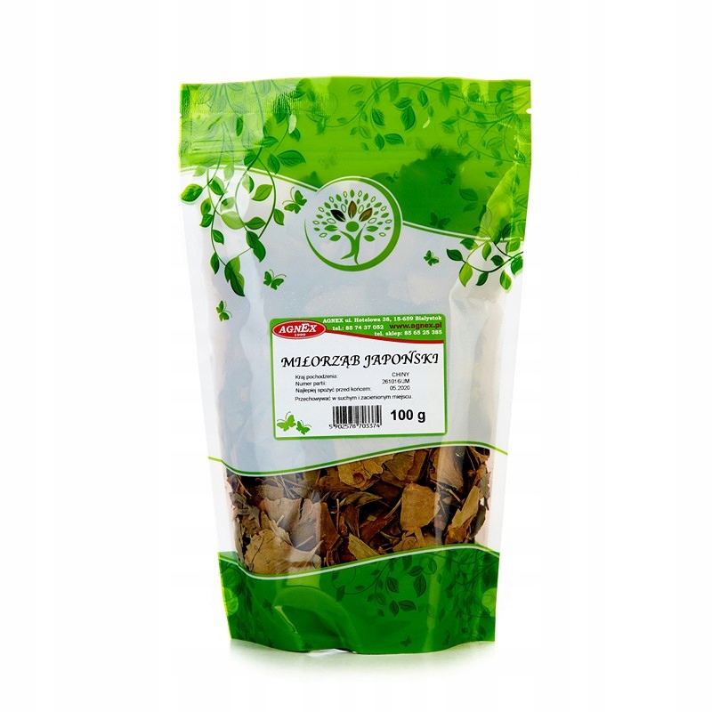 

Miłorząb Japoński 100g Liść Gingko Biloba Agnex