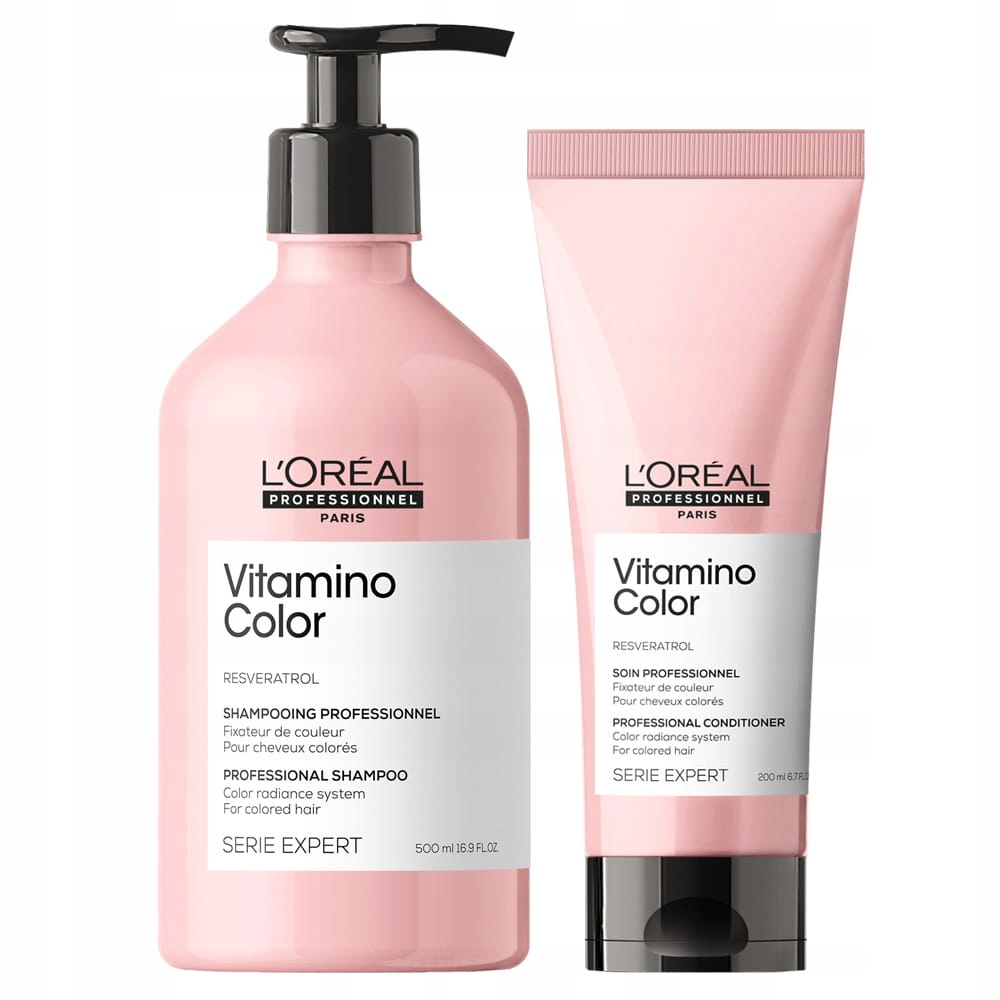 Loreal Vitamino Color sada na ochranu barvených vlasů šampon 500 kondicionér