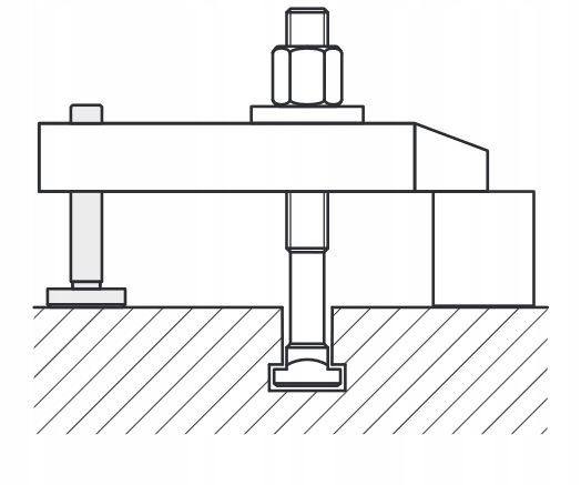 Podpórka śrubowa Docisk M10 50 mm Kod producenta RLL10050