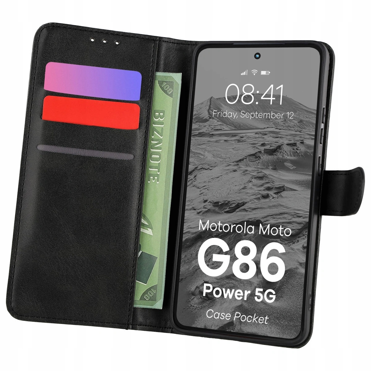 Bizon Pocket do Motorola Moto G86 Power 5G Czarny