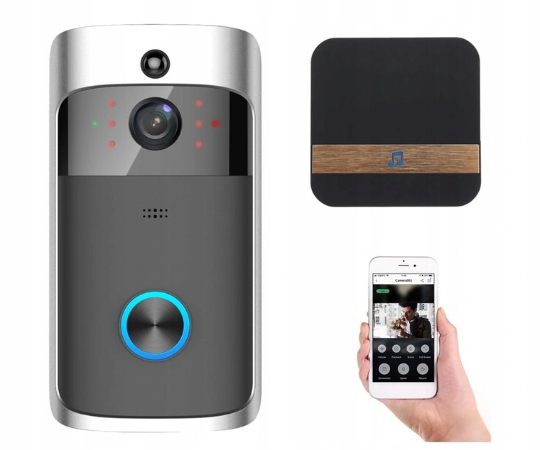 

Wideodomofon Wifi Domofon Kamera Full Hd Dzwonek