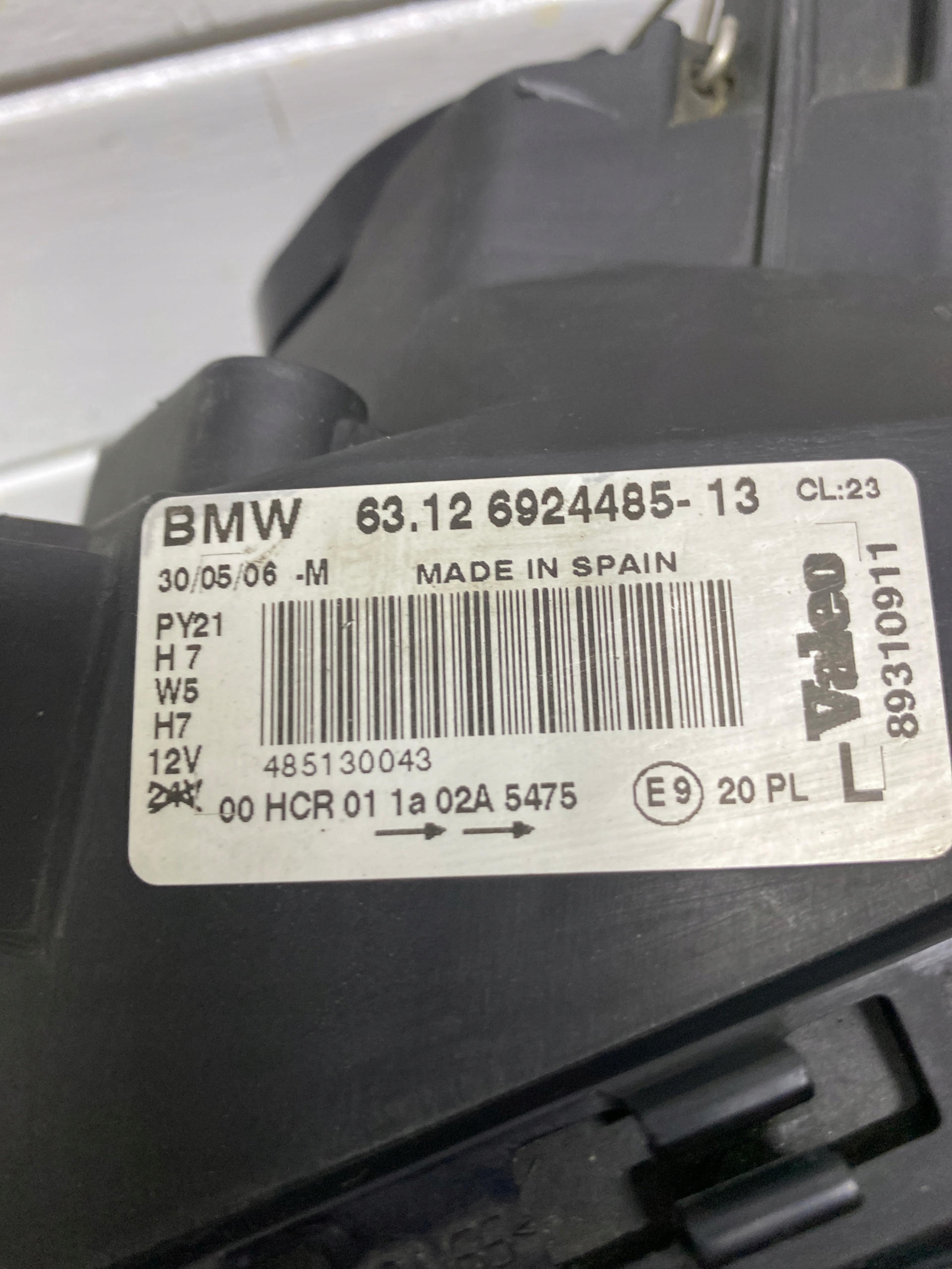 light left front left front BMW 1 E81 EUROPA 6924485