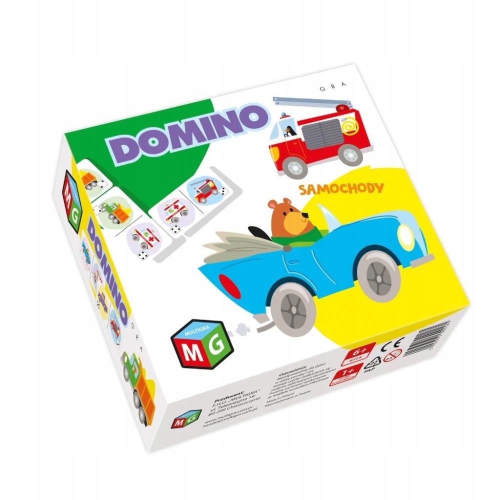 Gra Planszowa Domino Samochody Funiverse