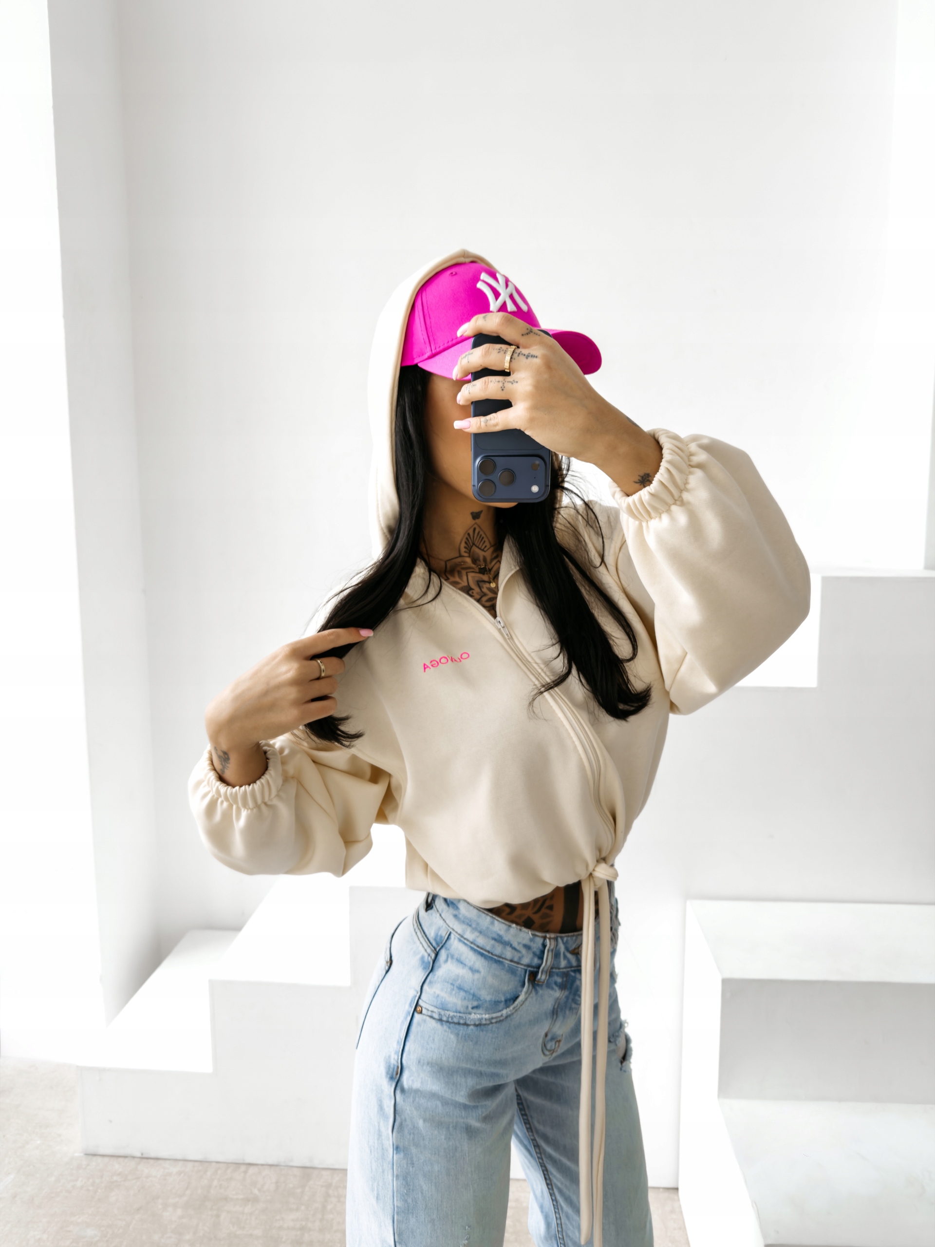 Mikina Nerin Olavoga Kokosová M