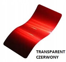 Farba Proszkowa Gładki Połysk Transparent Czerwony