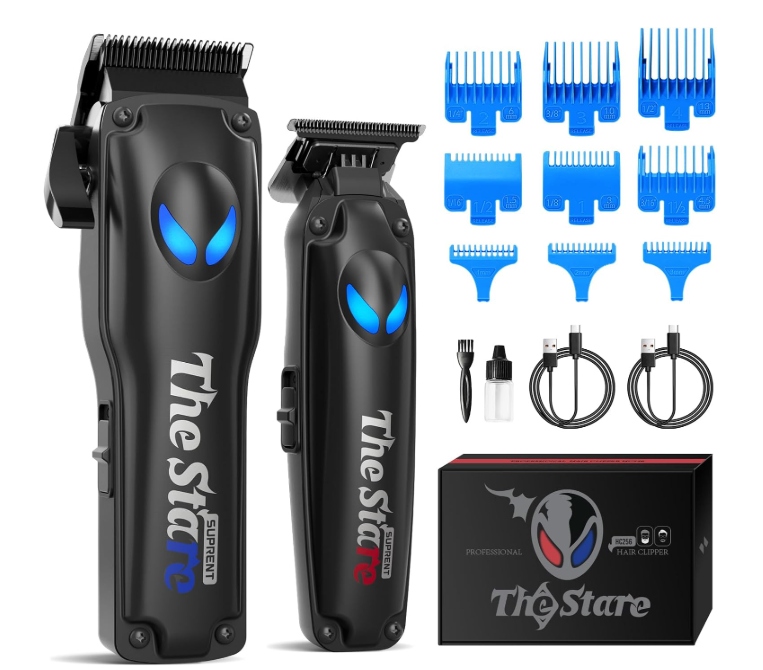 Strojek na stříhání vousů a vlasů Led zastřihovač Suprent Sada HC256 R16