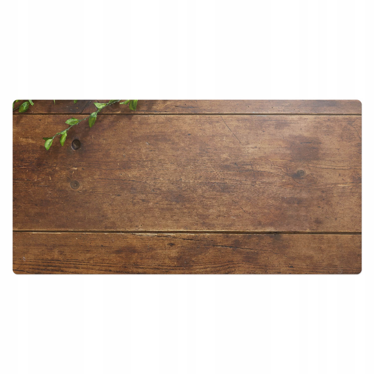 Podložka Ochranná podložka Psací stůl Vzor listů na dřevěném pozadí 100x50 cm