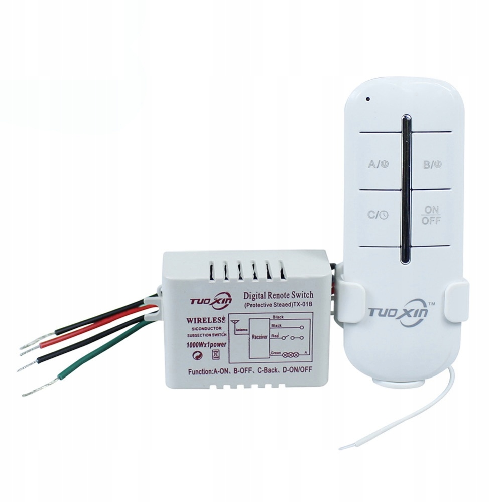 

Włącznik Radiowy 230V Zdalne Sterowanie 1x1000W