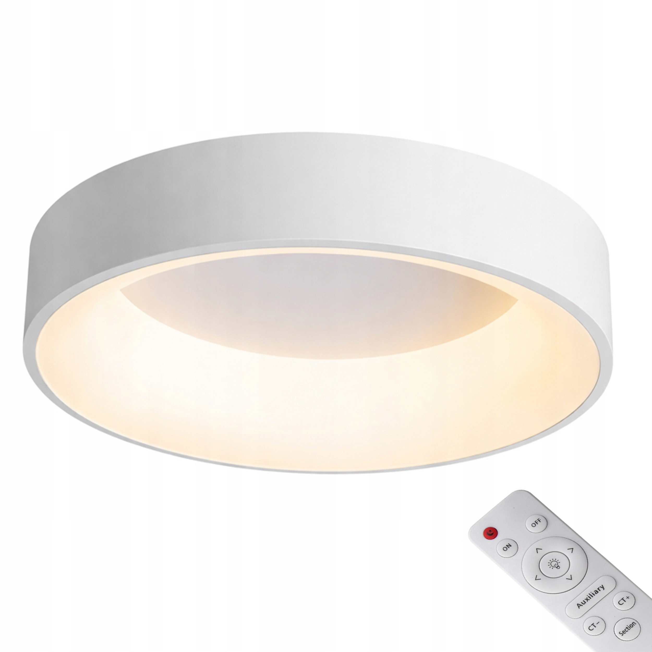 stropní svítidlo Led Stropní Svítidlo Závěsná Bílá Kulatý Design 60 CM Modern Dálkový Ovladač