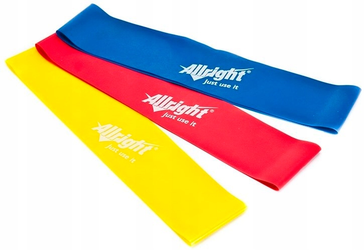 

Zestaw Gum Taśm Ćwiczeń Fitness Allright 3 Sztuki