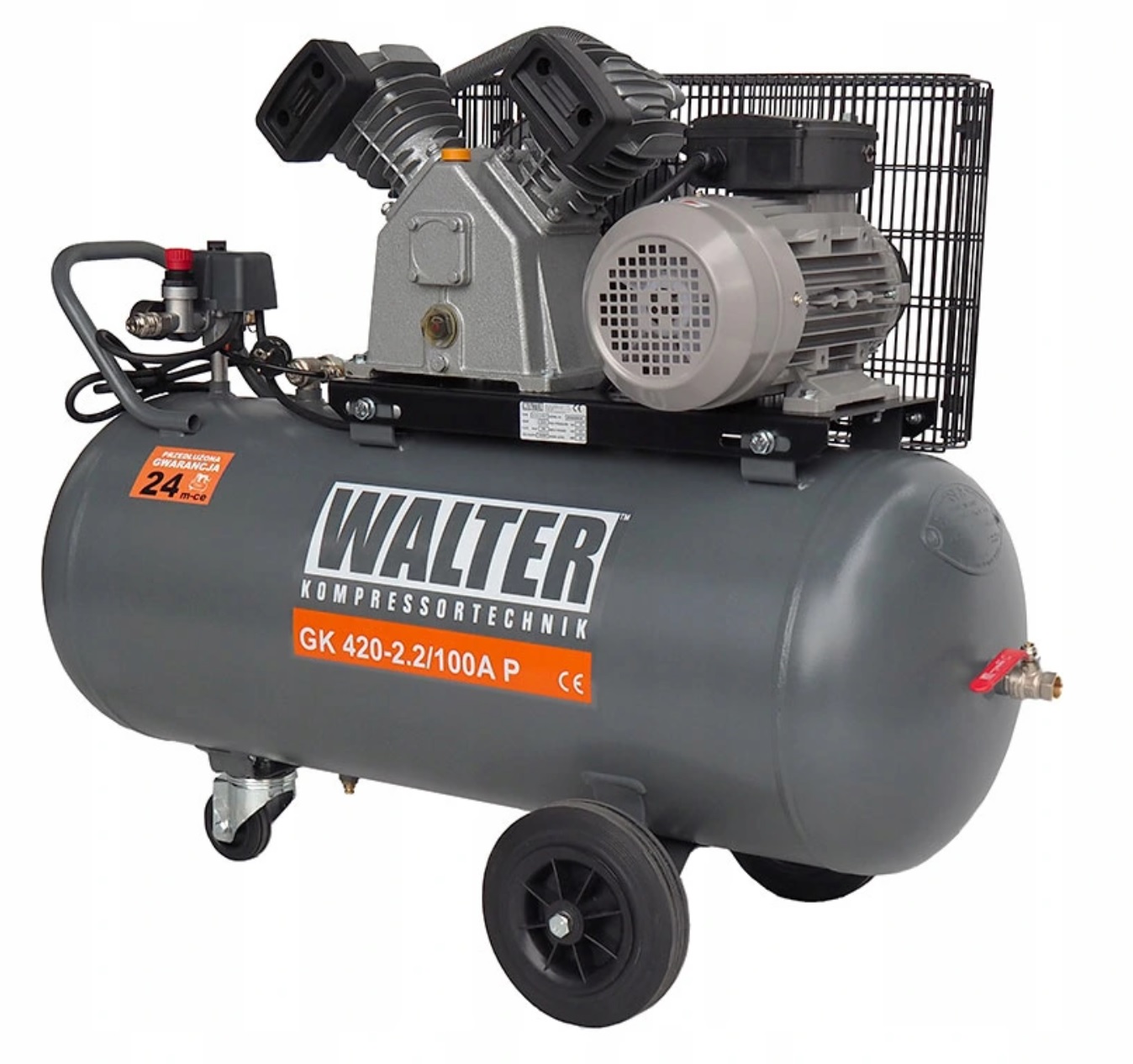 Kompresor sprężarka WALTER GK 420-2.2/100 400V 2kW