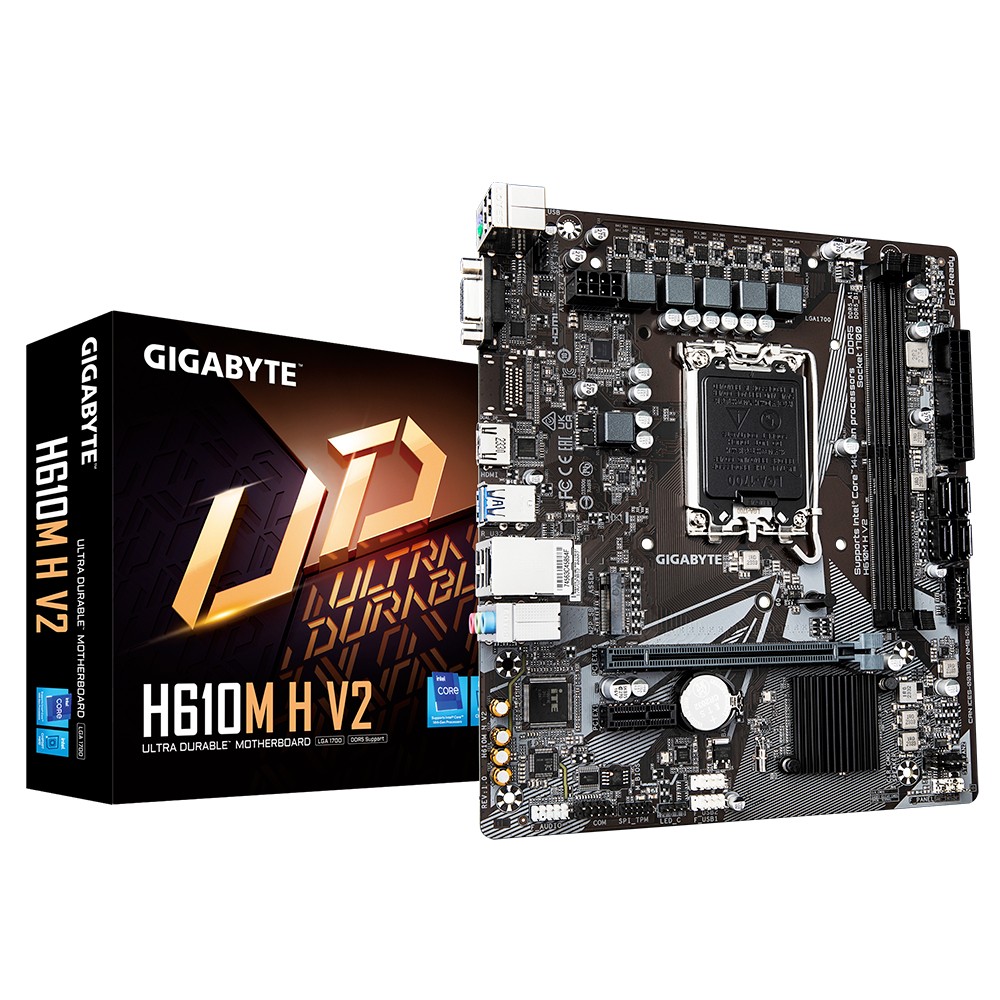 Gigabyte Základní deska H610M H V2 s1700 2DDR5 Hdmi/dsub M.2 mATX
