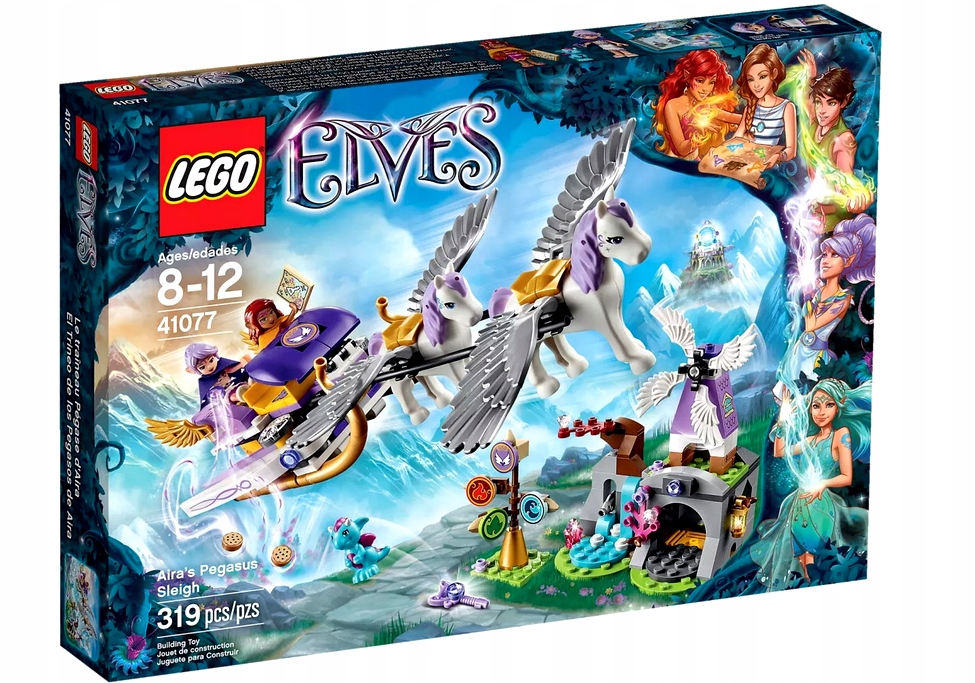 Lego Elves 41077 Airiny saně s Pegasem Nová Unikát Sada