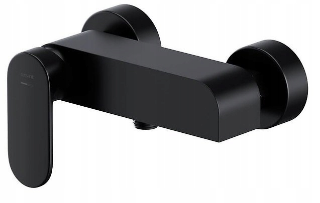 Sprchová nástěnná baterie Crea v černé barvě, keramická hlava, S951-321