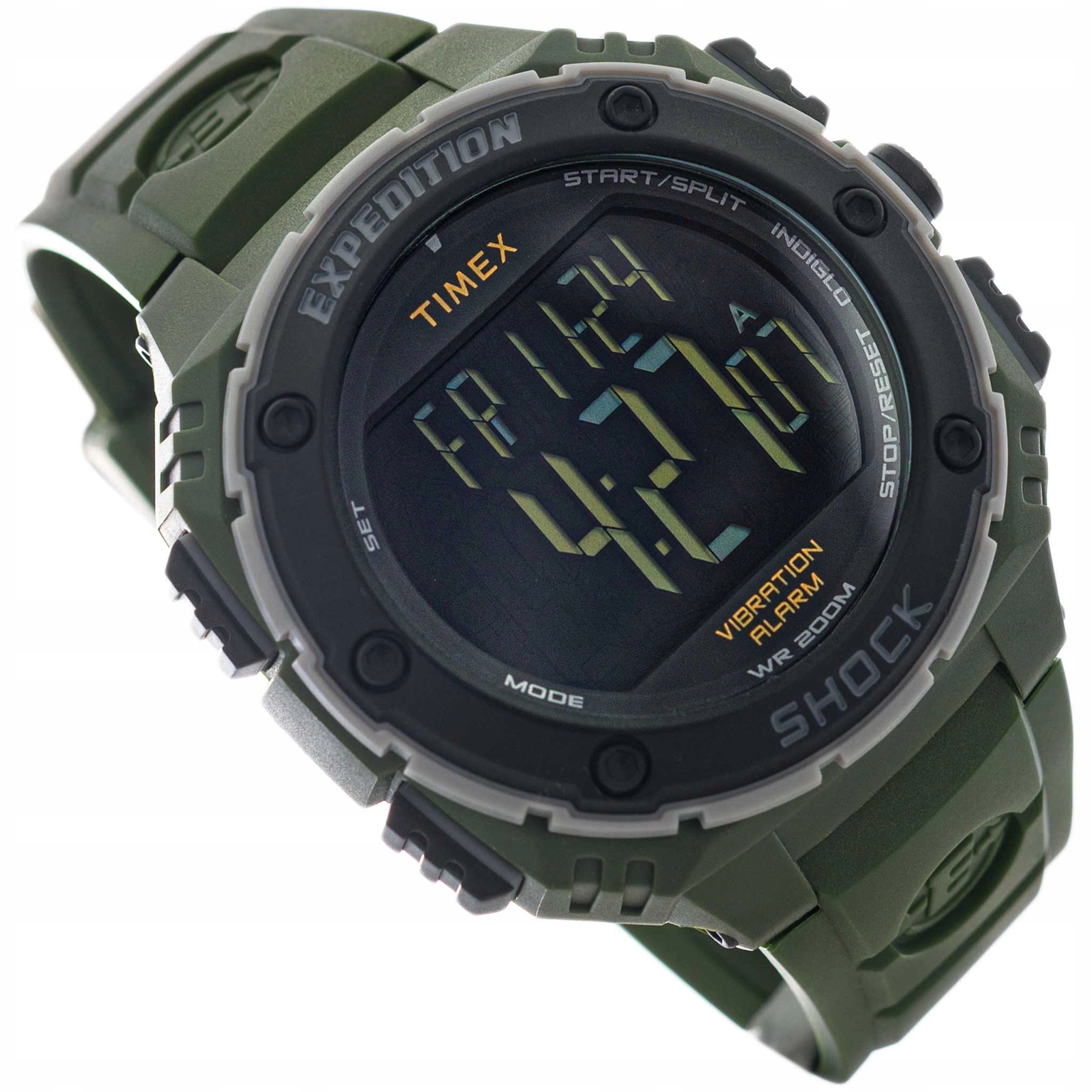 Pánské hodinky Timex TW4B24100 Expedition Shock XL s datem, alarmem a vibračním upozorněním