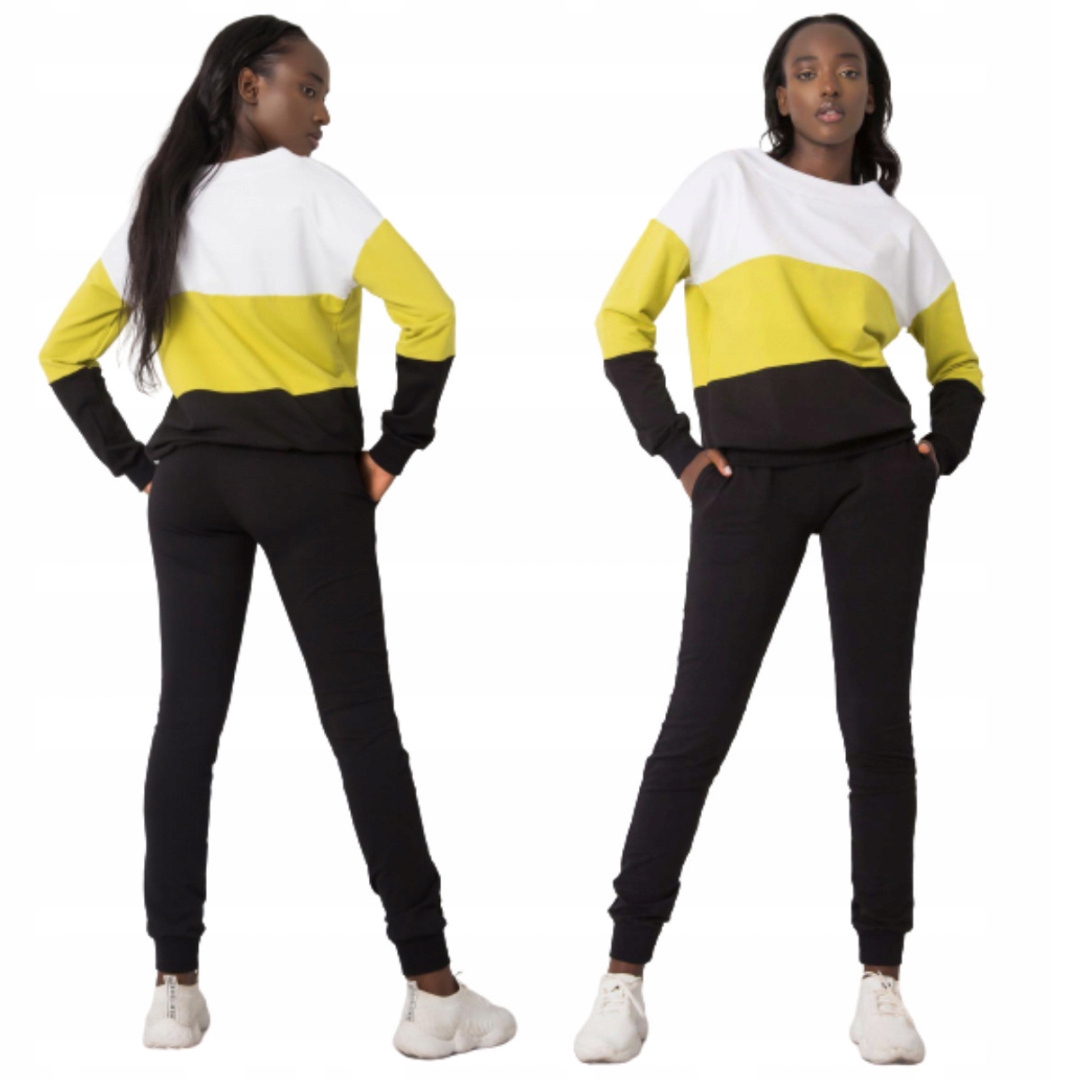 

Czarno- seledynowy komplet dresowy damski Sandra