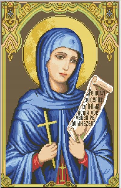 Křížková výšivka počítaná sada (kanva, mulina)