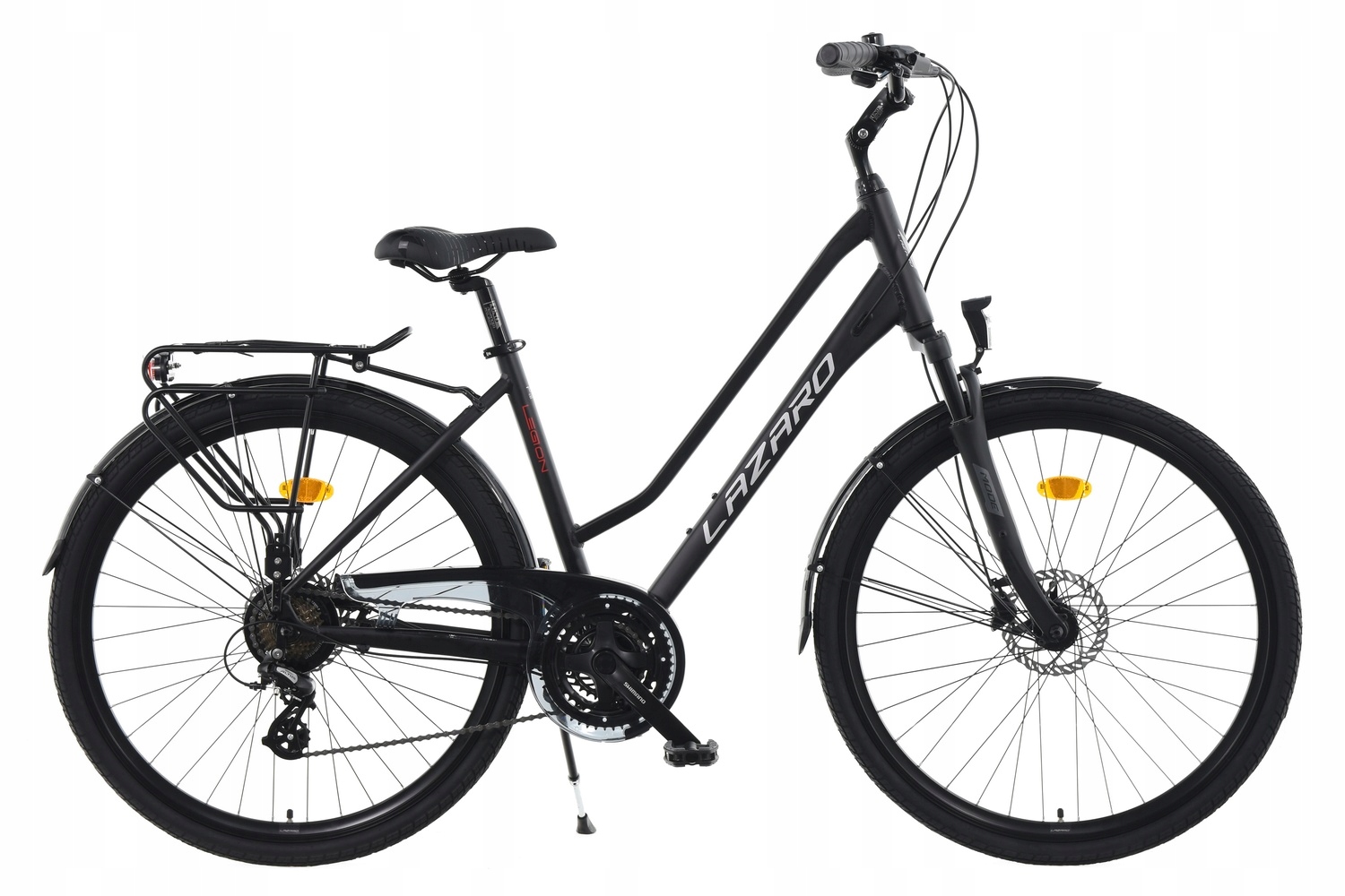 Rower Trekkingowy Lazaro Legion V1 Damski Shimano Hydraulika Czarny 19