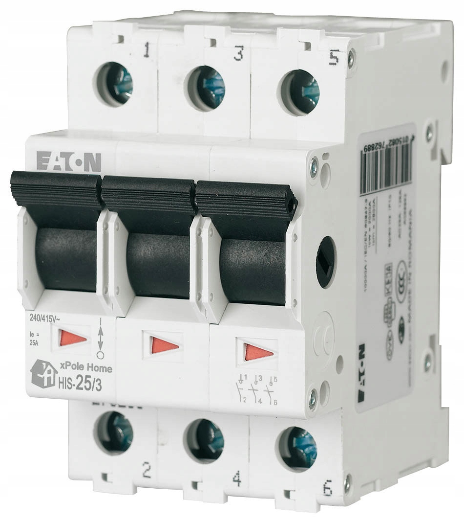 Hlavní (izolační) odpojovač 25A, 3-pólový HIS-25/3