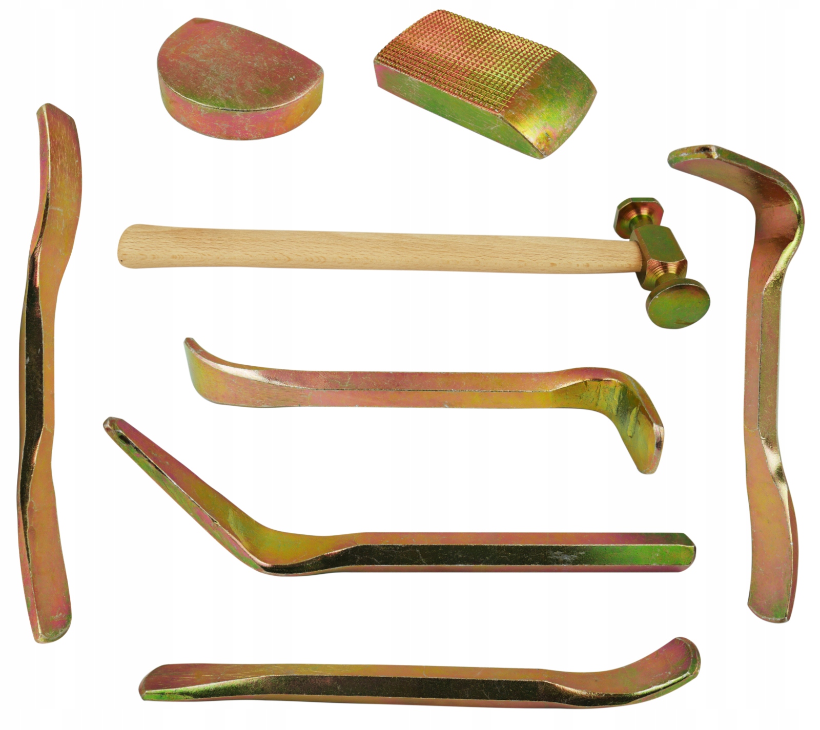 Sada klempířských lopatek na opravu karoserie 8ks, klempířské nářadí