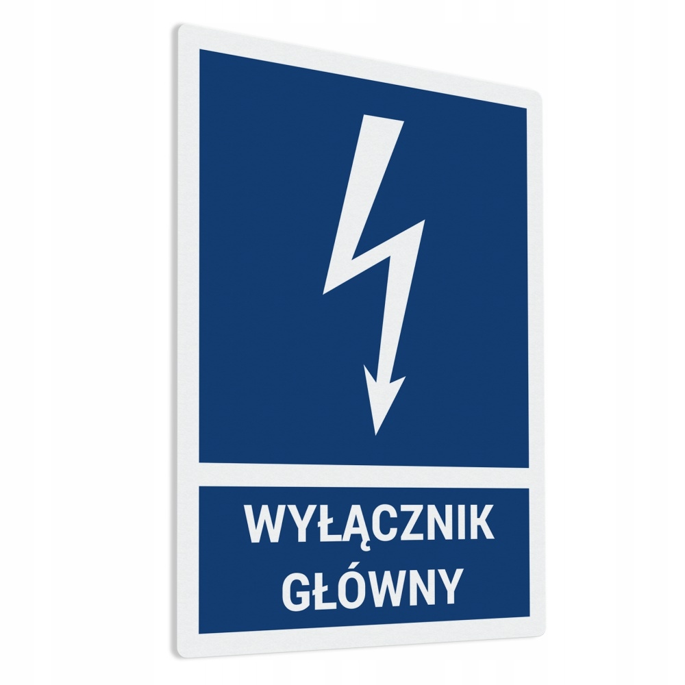 

Naklejka Wyłącznik Główny 7.7x10.8