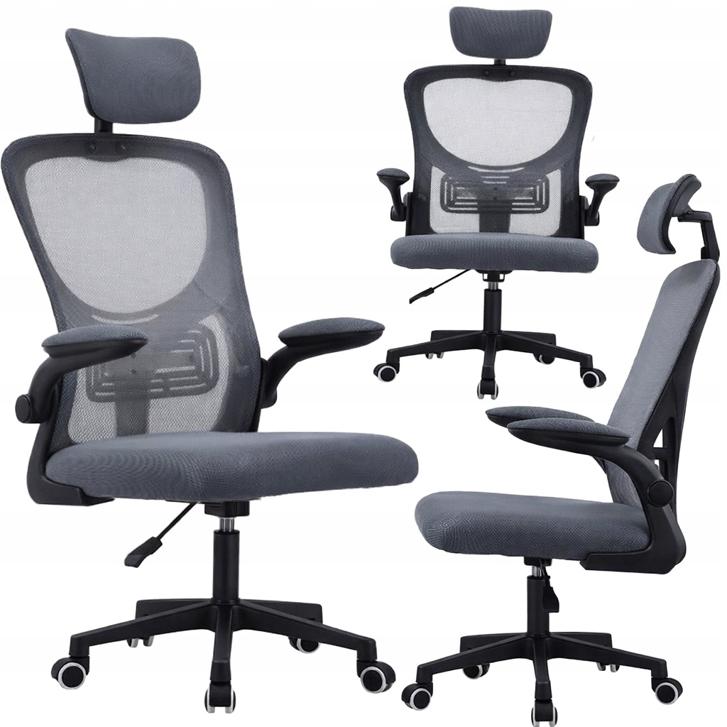 Kancelářské Křeslo Herní Otočná Židle Ergonomická Síťka Ventilace Pro