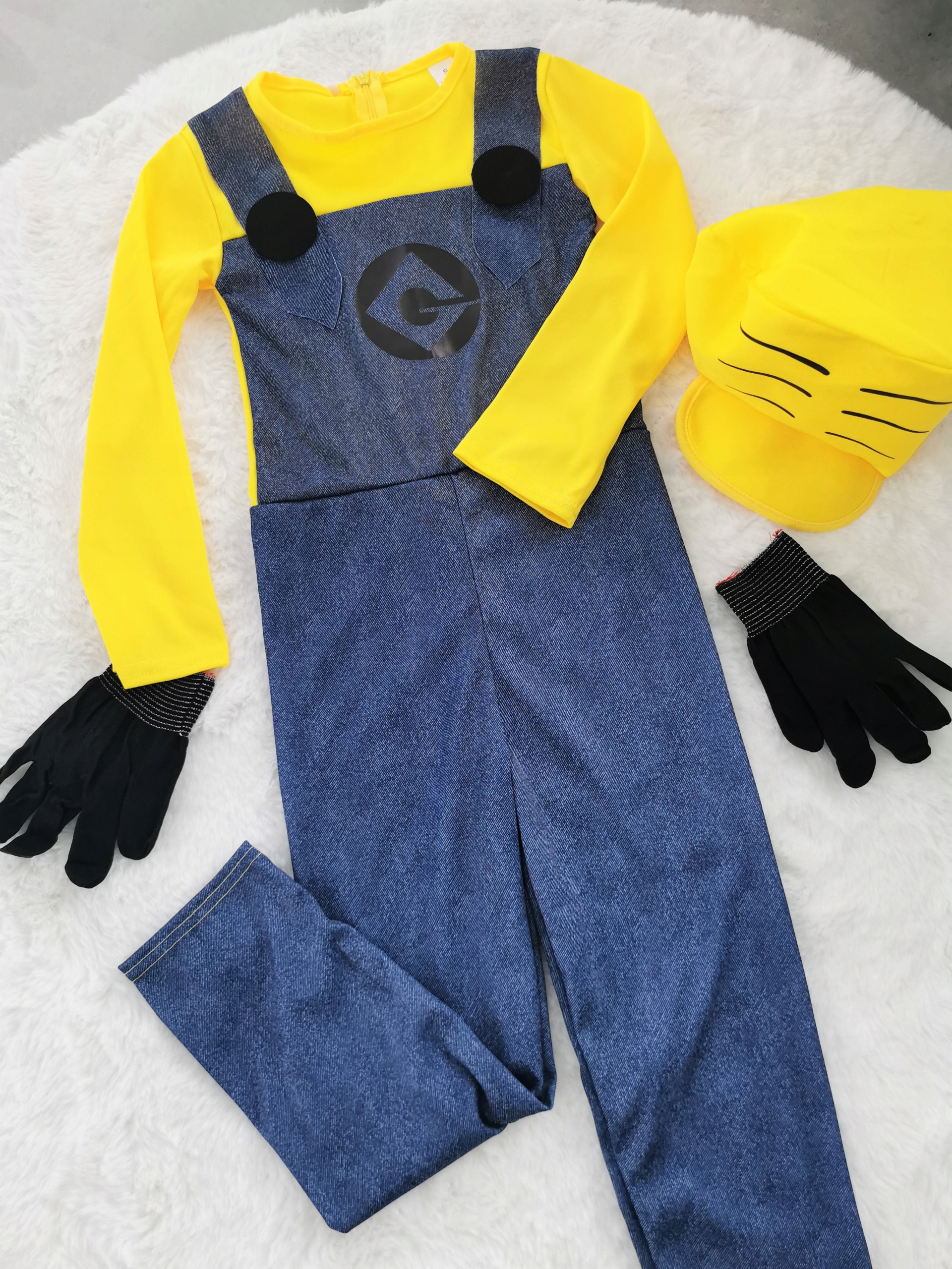 KOSTIUM strój PRZEBRANIE MINIONEK gogle MINIONKI Marka inna