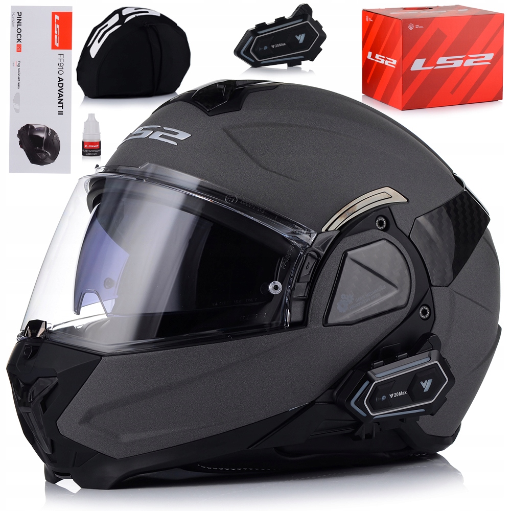 Motocyklová Prilba S Interkomom LS2 FF910 Advant II Čeľusťová Pinlock
