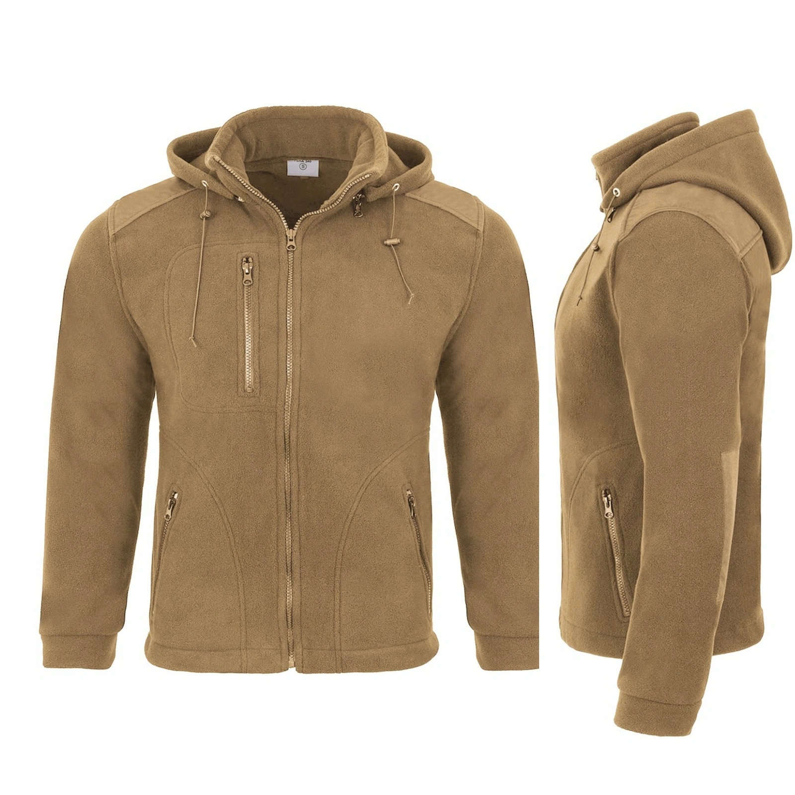 Mikina fleecová s odnímatelnou kapucí Coyote Osp XL