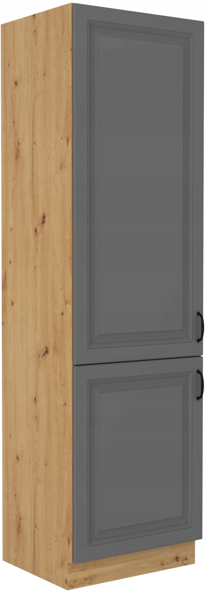 Szafka do zabudowy lodówki szara DUSTGREY SPRING