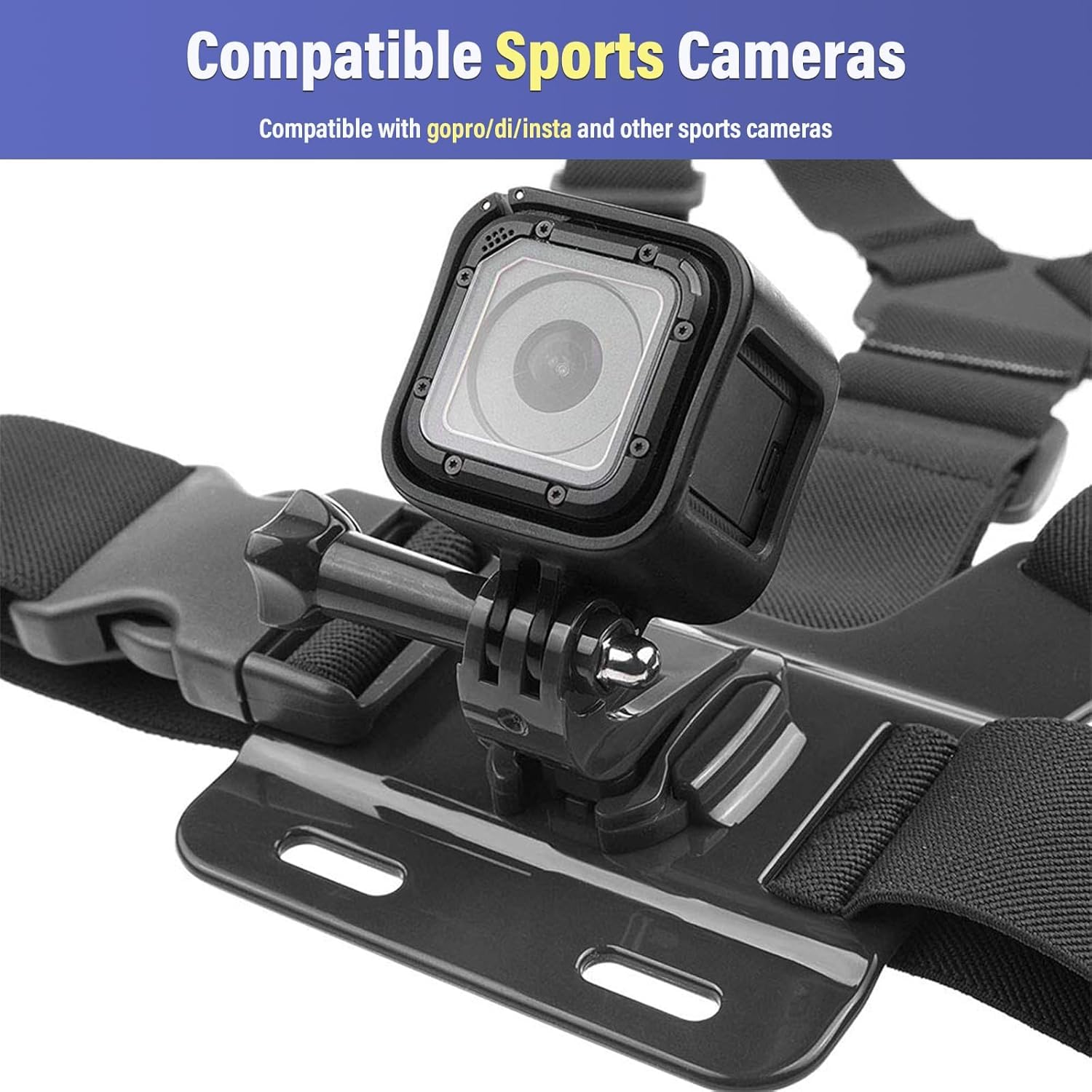 Uchwyt Na Klatkę Piersiową Do Telefonu Kamery GoPro Trekking HD Ruycllo — miniatura 2