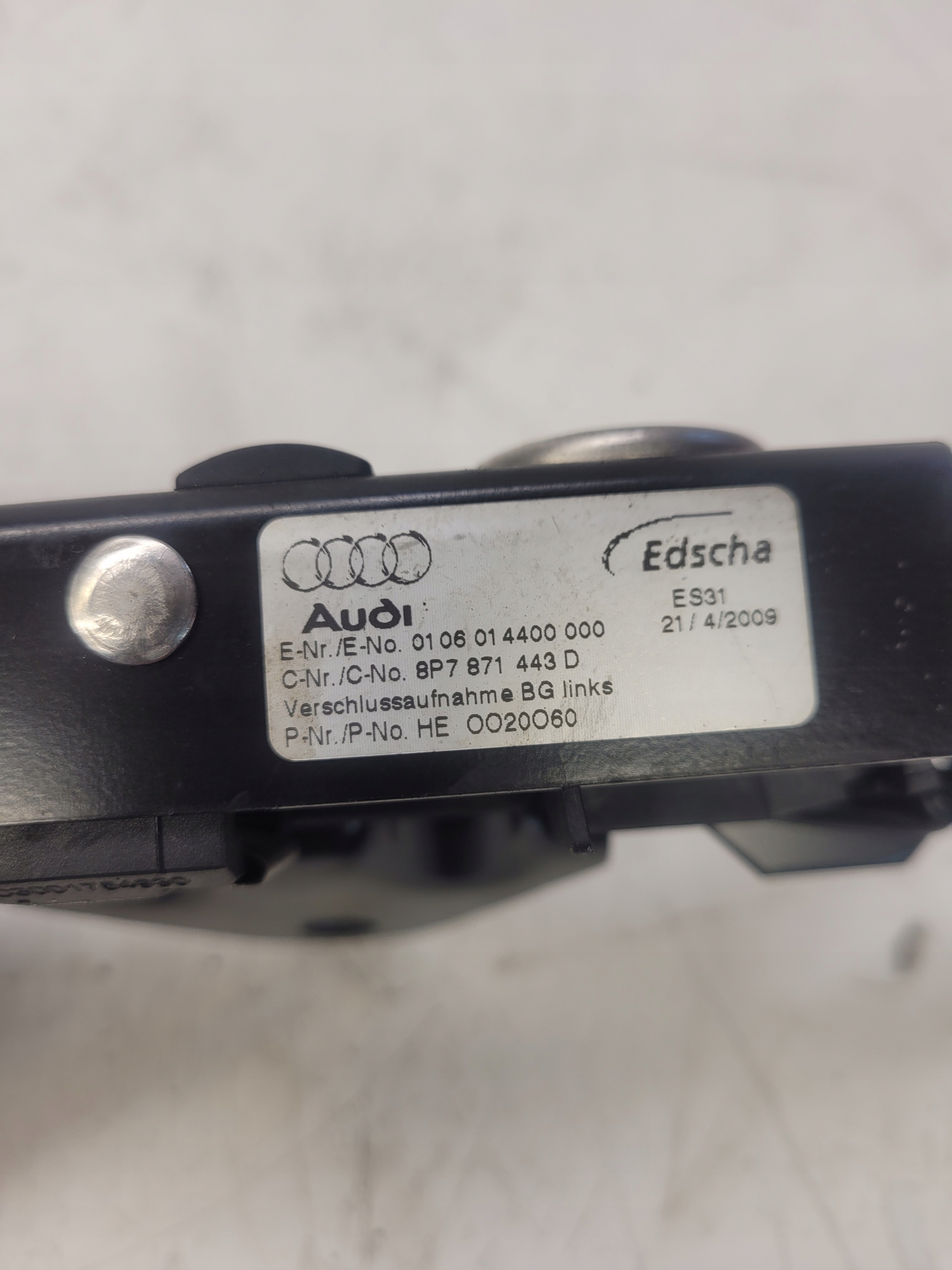 lock RYGIEL roofs AUDI A3 8P CABRIO 8P7871443D