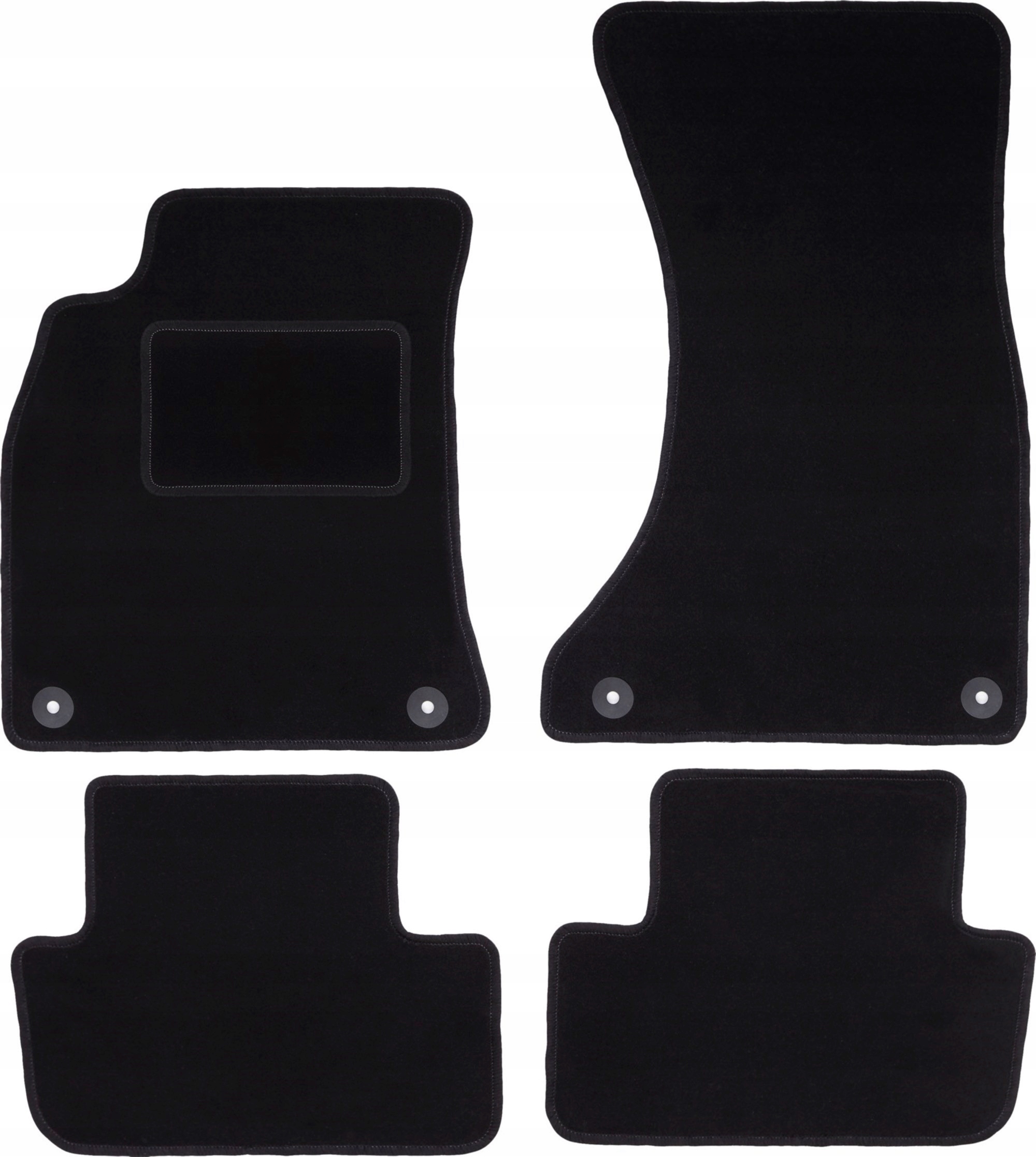 Dywaniki samochodowe welurowe do: Audi A4 B8 sedan, kombi, avant, allroad