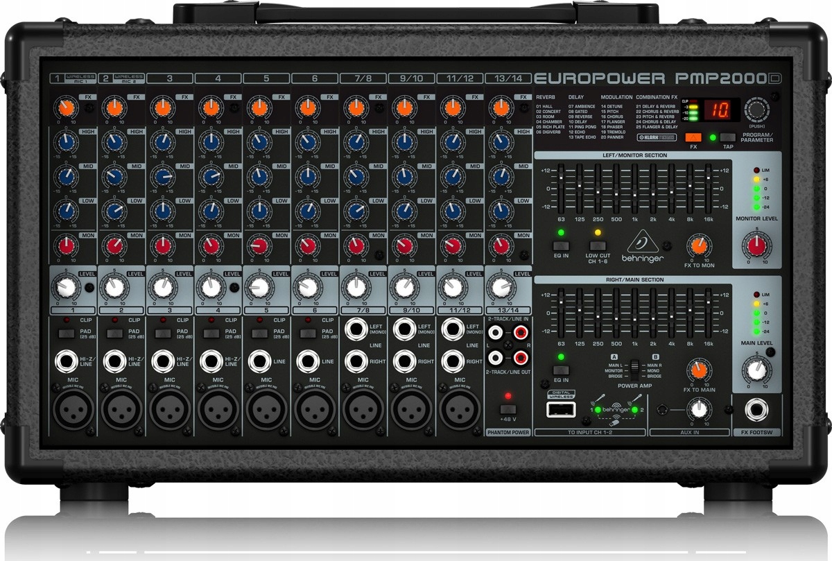 Promixer Behringer PMP2000D 14 kanálový