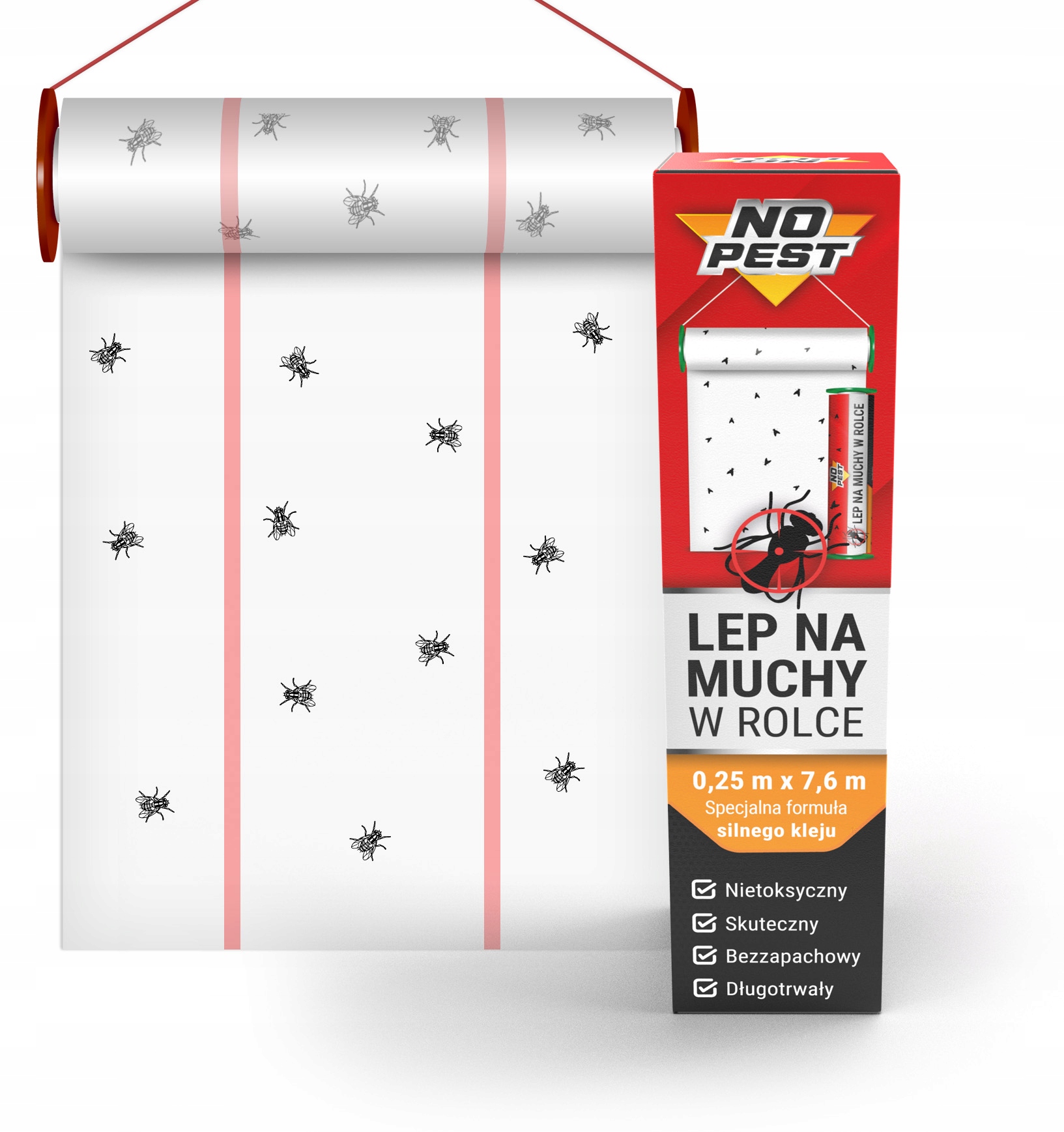 SILNY LEP NA MUCHY PUŁAPKA NA MUCHY W ROLCE PUŁAPKA LEPOWA NO PEST NA OWADY Rodzaj pułapka