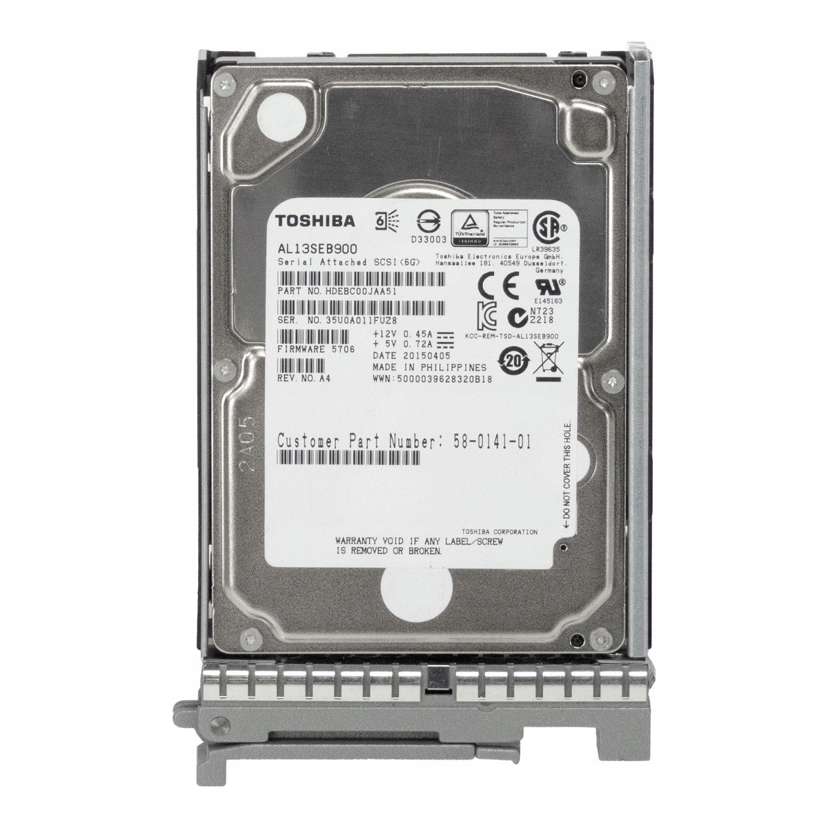 Cisco 58-0141-01 900GB 10K 64MB SAS-2 2.5'' AL13SEB900
