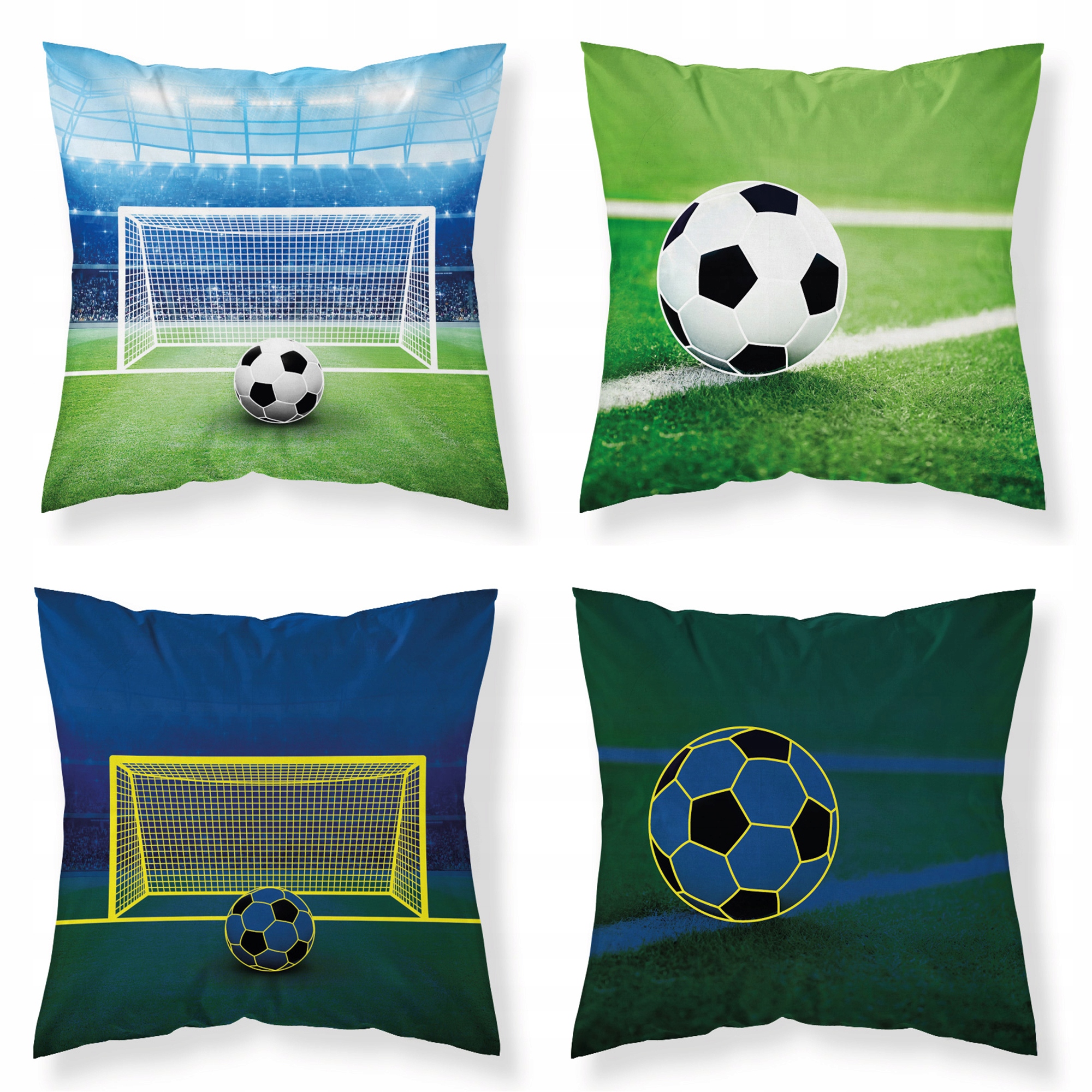 

Poszewka jasiek bramka piłka 40x40 świeci bawełna