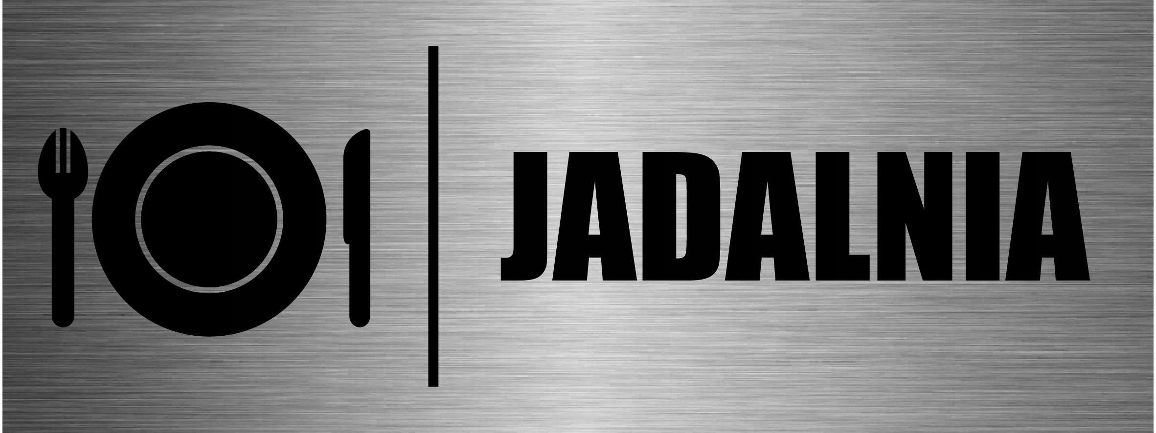 TABLICZKA JADALNIA aluminium
