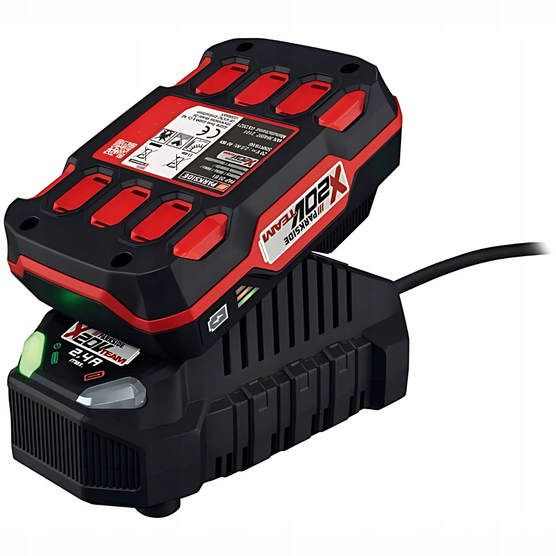 Zestaw Parkside: akumulator Pap 20 B1 ładowarka Plg 20 C1