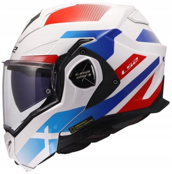 LS2 FF901 Advant X Nova White Blue Red Motocyklová Prilba Čeľusťová XXL