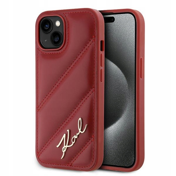 Karl Lagerfeld KLHCP15SPQDSMGR iPhone 15 14 13 6.1" červený/red hardca