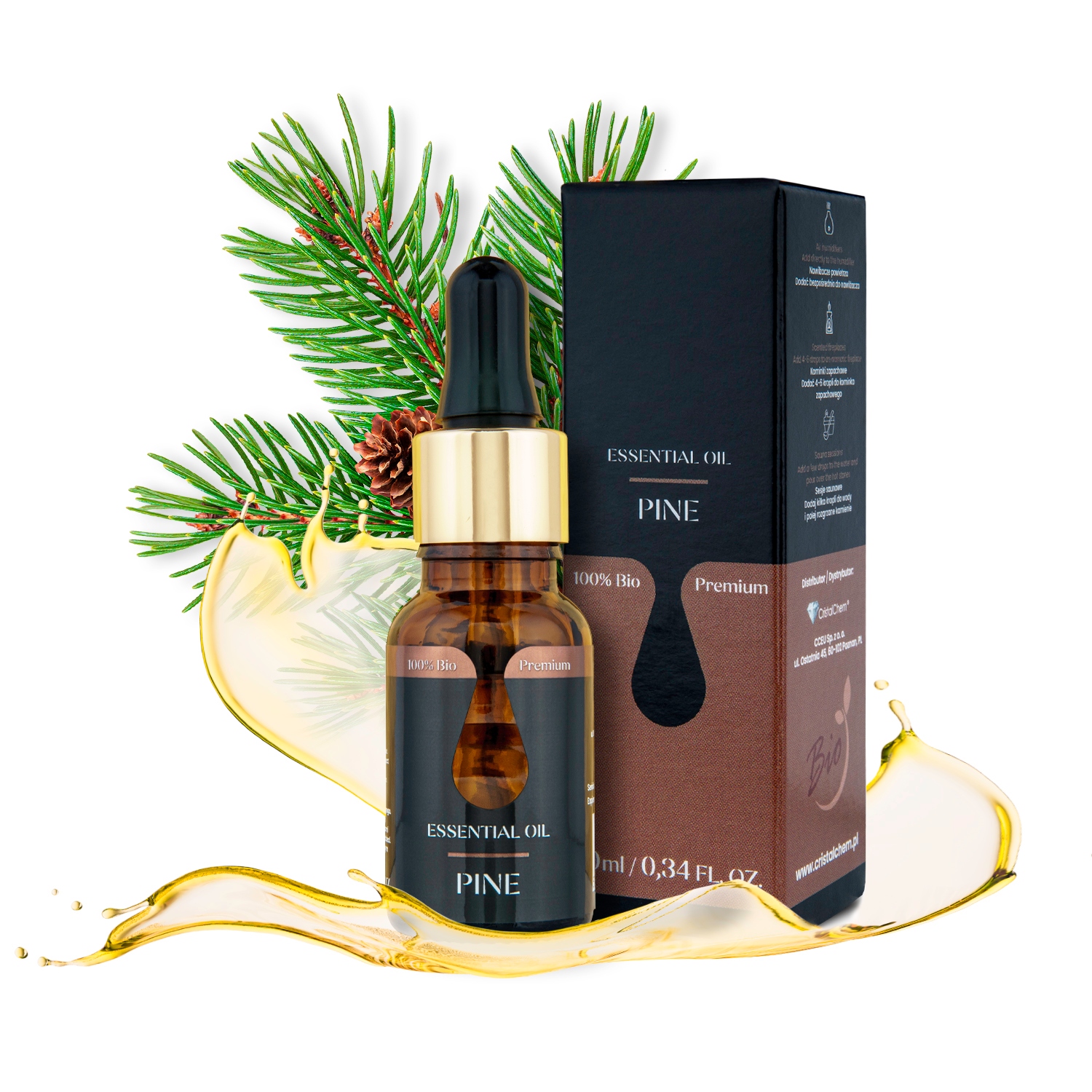 

Olejek eteryczny 10ml *Sosnowy *Świece zapachowe