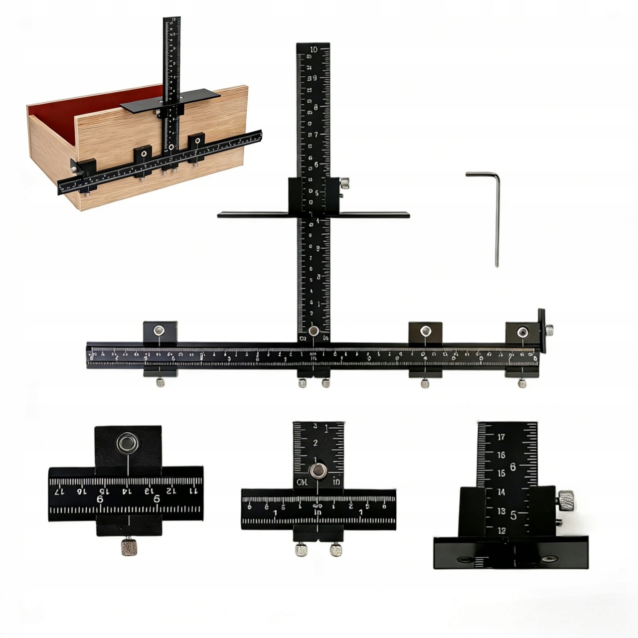 Nástroj Značkovač Šablona pro vrtání otvorů pod držáky Šablona Držák