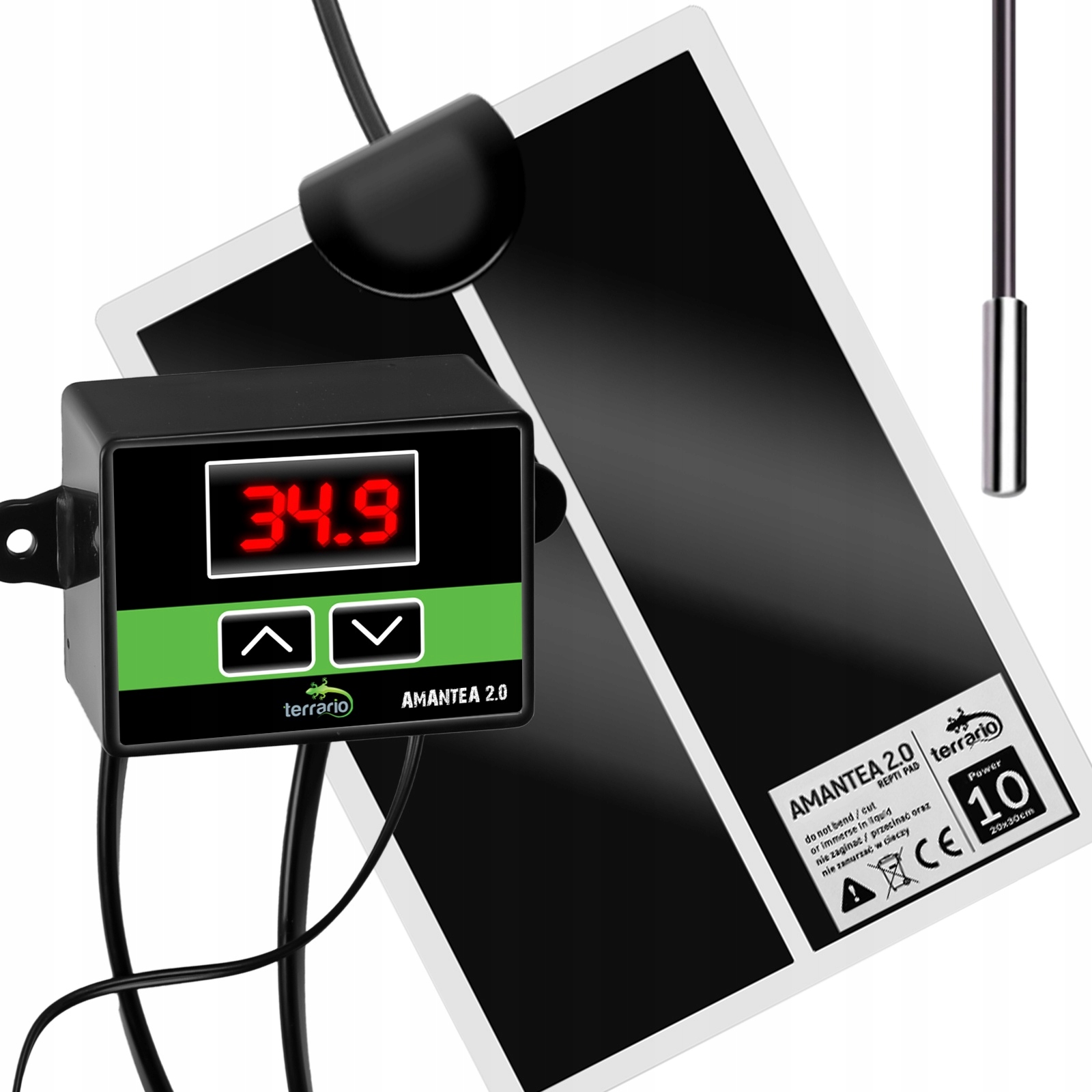 Vyhřívací Podložka Do Terária Termostat Sonda Topení Pro Plazy 10W