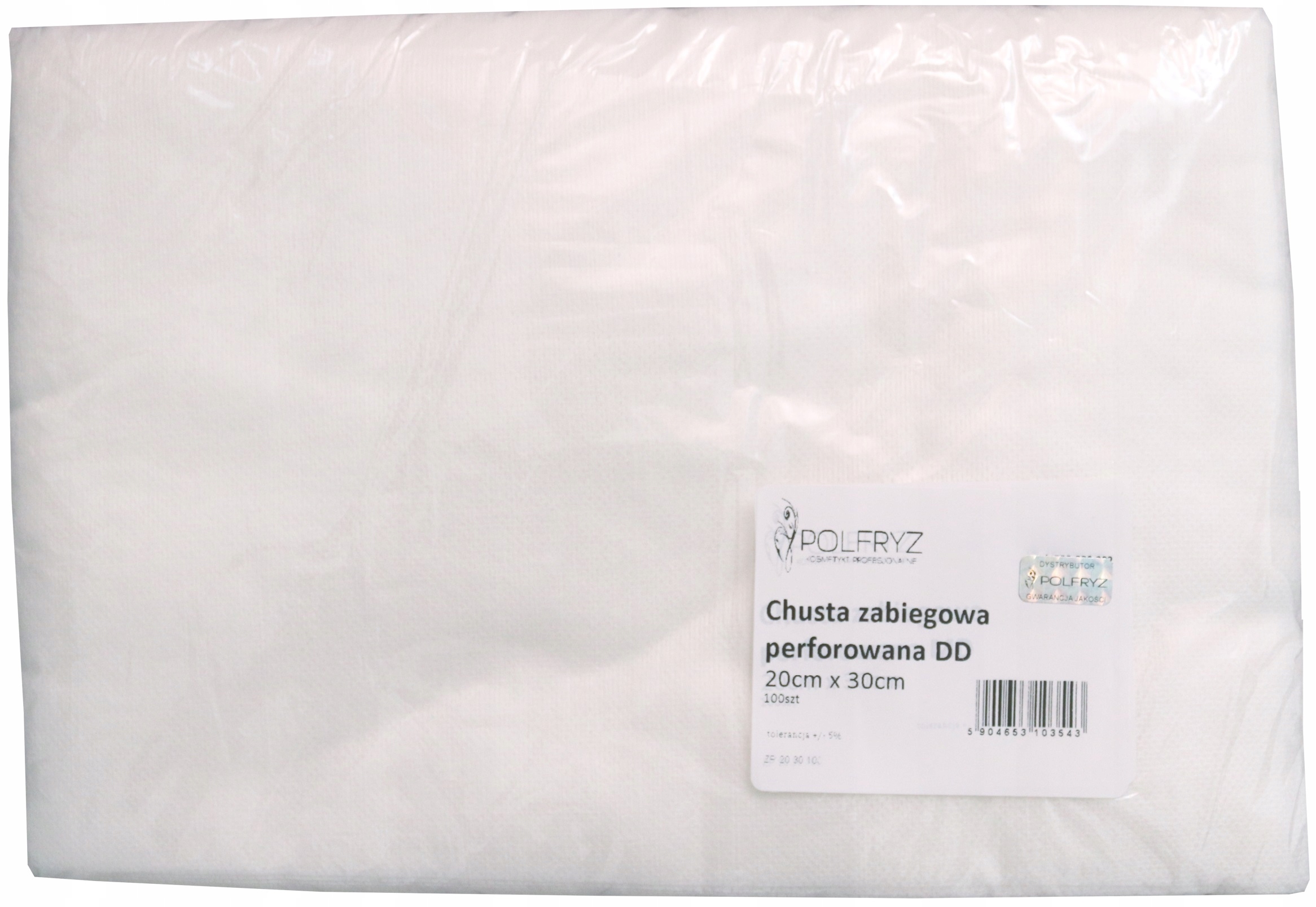

Chusty zabiegowe perforowane 20x30cm 100szt