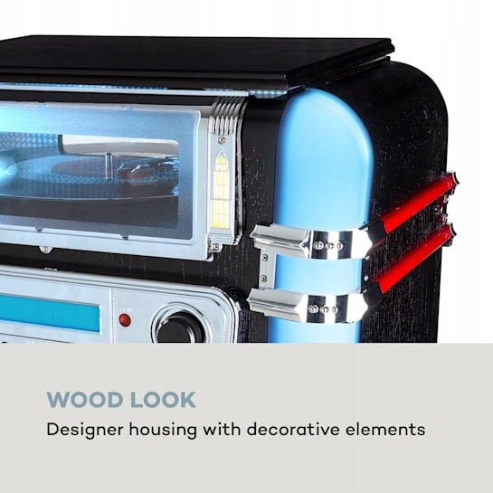 Szafa Grająca Graceland Mini Jukebox CD Gramofon Radio FM DAB