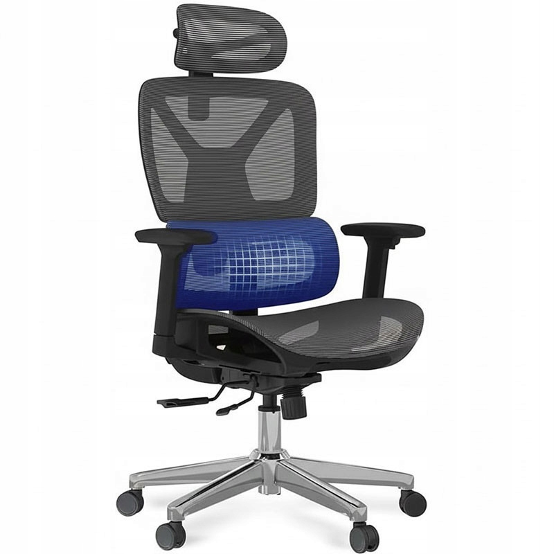 Ergonomické kancelářské křeslo Otočné křeslo pohodlné, pevné, tmavě šedé