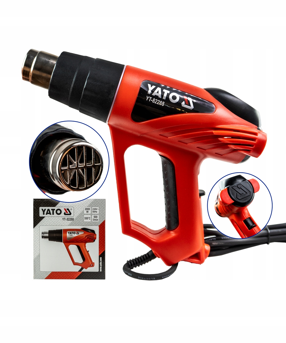 YATO OPALARKA ELEKTRYCZNA 2000W DWU BIEGOWA